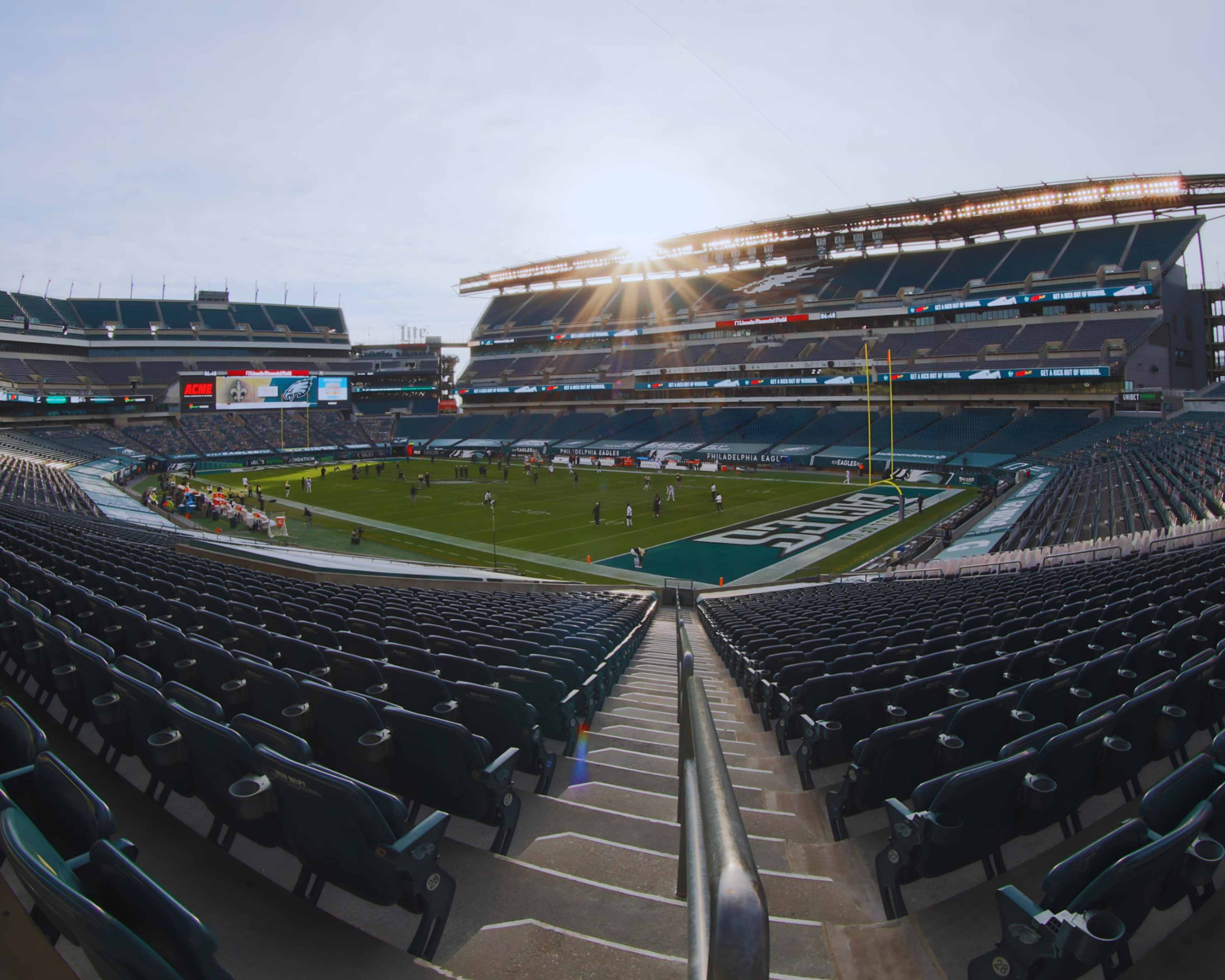 Lincoln Financial Field lit up for Kendrick Lamar and SZA concert in Philadelphia, May 5, 2025